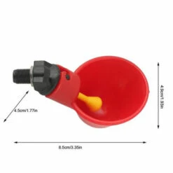 Abreuvoir Poulet 8.5x4.9x4.5cm Coleur De Rouge 10pcs FUIENKO -Poulailler et élevage de la basse-cour Soldes 2022 54326288 3