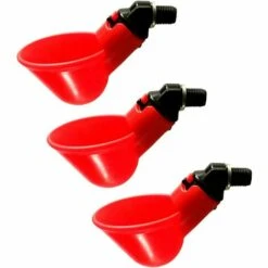 TINOR Lot De 3 abreuvoirs Automatiques Pour Poussins, Cailles, Canards Et Autres Volailles