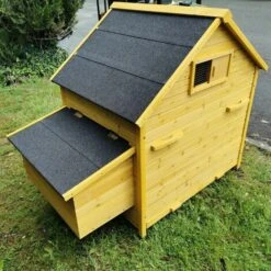 POULAILLER DIRECT Poulailler Bassette Xl Toit Shingle Noir 6 À 8 Poules - Noir -Poulailler et élevage de la basse-cour Soldes 2022 56645761 3