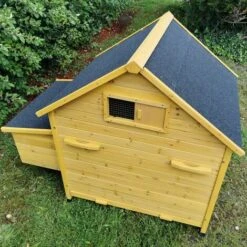 POULAILLER DIRECT Poulailler Bassette Xl Toit Shingle Noir 6 À 8 Poules - Noir -Poulailler et élevage de la basse-cour Soldes 2022 56645761 4