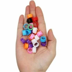 MACARON Couleurs Mélangées Bague Pour Pied D’oiseaux Bague Plastique Pour Pigeon Poussin Bantam Petit Volaille 100 Pcs LO-Ron -Poulailler et élevage de la basse-cour Soldes 2022 57779706 3
