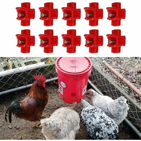 LIFCAUSAL 10 Mamelons D'eau De Poulet D'eau De Volaille Automatique à Montage Latéral Horizontal Pour Poulet Caille Ou Canard 2 LIFCAUSAL 10 Mamelons D'eau De Poulet D'eau De Volaille Automatique à Montage Latéral Horizontal Pour Poulet Caille Ou Canard – Image 2