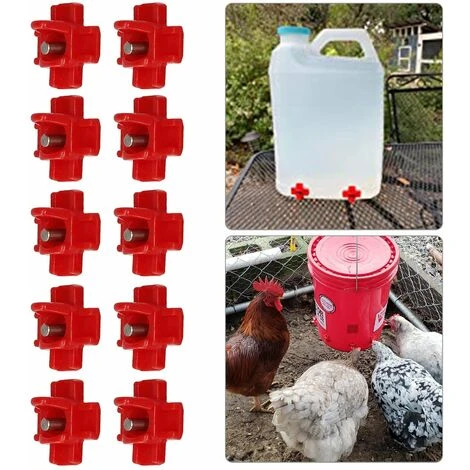 LIFCAUSAL 10 Mamelons D'eau De Poulet D'eau De Volaille Automatique à Montage Latéral Horizontal Pour Poulet Caille Ou Canard 4 LIFCAUSAL 10 Mamelons D'eau De Poulet D'eau De Volaille Automatique à Montage Latéral Horizontal Pour Poulet Caille Ou Canard – Image 4