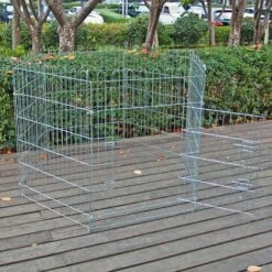 WILTEC Parc Pour Chiens Enclos Pour Chiots 6 Pièces 70x91 Cm Par élément Cage Pour Animaux Domestiques -Poulailler et élevage de la basse-cour Soldes 2022 6273243 3