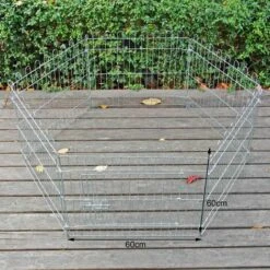 WILTEC Parc Pour Chiens Enclos Pour Chiots 6 Pièces 60x60 Cm Par élément Cage Pour Animaux Domestiques -Poulailler et élevage de la basse-cour Soldes 2022 6273252 4