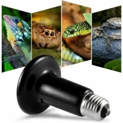 CARILLONSàVENT 100W Émetteur Radiateur Animaux Ampoule Infrarouge Chauffage En Céramique,Lampe De Reptile Pour Amphibiens, Serpent, Oiseaux,Tortue, Chat, Chien Carivent -Poulailler et élevage de la basse-cour Soldes 2022 64138912 3