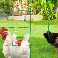 IDMARKET Kit Clôture électrifiable Filet à Poules 12 M Avec Porte 6 Piquets Double Pointe -Poulailler et élevage de la basse-cour Soldes 2022 65388495 5