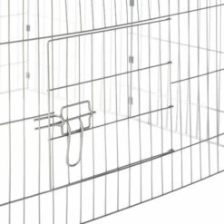 TECTAKE Parc D'Extèrieur ? Lapins Et Petits Rongeurs Avec 1 Toit En Métal 180 Cm X 75 Cm X 75 Cm Noir - Noir -Poulailler et élevage de la basse-cour Soldes 2022 7514462 4